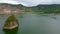 Lake crater at Taal volcano. Philippines.