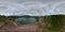 Lake crater at Taal volcano. VR 360, Philippines.