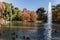 Lake of the Crystal Palace of the Retiro Park in the city of Mad