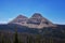 Lake Cuberant hiking trail views of ponds, forest and meadows with Bald Mountain Mount Marsell in Uinta Mountains from Pass Lake T