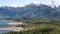 Lake Cushman and Olympic mountain aerial view Washington state