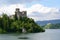 Lake Czorsztyn and medieval castle in Niedzica