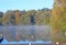 Lake in Decoy country park, Devon