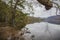 Lake District, England - dark, gloomy autumnal day, the bank.