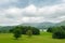 Lake District The Fairfield Horseshoe from Wray Castle Cumbria