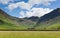 Lake District mountain view from Buttermere of Haystacks and Fleetwood Pike