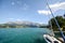 Lake district Salzburger Land Austria: View over lake Attersee - Austrian Alps