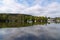 The Lake District Windermere with boats in good spring weather