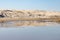 Lake, Dunes with wind marks and vegetation