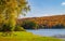 Lake Eden, Vermont in autumn