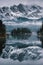 Lake Eibsee mirror-like portrait landscape