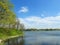 Lake Ekete in spring, Lithuania