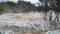 Lake Eppalock dam spillway overflowing into the Campaspe River 2024