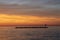 Lake Erie at dawn from East Harbor State Park