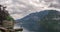 Lake in famous austrian town Hallstatt