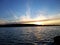 Lake Finland Sunset horizon bluesky