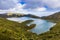 Lake of Fire Lagoa do Fogo in the crater of the volcano Pico d