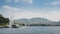 Lake fountains and mountains from Como Lake, Italy