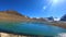 Lake frozen surrounded by himalayan mountains