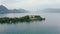 Lake Garda beautiful aerial view, Isolo di Garda
