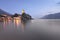 Lake Garda and Town of Malcesine in the Evening, Italy