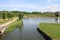 Lake and garden of Frederiksborg Castle