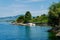Lake Geneva shoreline from veytaux to Montreux