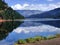 Lake With Gorgeous Mountain Reflection