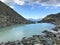 Lake of the grand desert above Cleuson dam in Nendaz, Valais