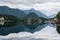 Lake Grundlsee, Austria, cloudy sky