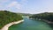 Lake Gruyere in the Canton of Fribourg, Switzerland.