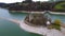 Lake Gruyere in Switzerland - aerial view