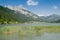 Lake Haldensee with mountain