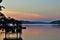 Lake Hamilton during sunrise