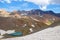 The lake of Hesarchal glacier in Alamkuh mountains , Iran