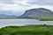 Lake and hills in the beautiful landscape of Snaefellsnes peninsula