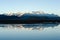 A lake in the Himalayas. Tibet, large lake in the highlands