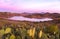 Lake Hodges Sunset Landscape Rancho Bernardo San Diego County California