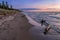 Lake Huron Beach at Twilight