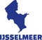 Lake Ijsselmeer silhouette with name