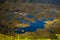 Lake inside the crater of volcano Rano Kao on Easter Island