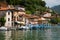 Lake Iseo, fishermen village Peschiera Maraglio on Monte Isola, Italy.