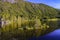 Lake with an island with trees, Norway