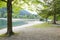 Lake Jasna, the beautiful lake near Kranjska Gora. Slovenia, Europe.