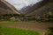 Lake in Jizev Jisev or Jizeu valley in Pamir mountains, Tajikist