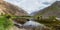 Lake in Jizev Jisev or Jizeu valley in Pamir mountains, Tajikist