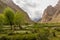 Lake in Jizev Jisev or Jizeu valley in Pamir mountains, Tajikist