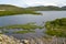 The lake on the Kola Peninsula. Summer northern landscape