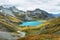 Lake of La Sassiere - Dam in the Tarentaise Valley in Vanoise national park, France