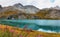 Lake of La Sassiere - Dam in the Tarentaise Valley in Vanoise national park, France